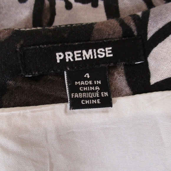 FLORAL Premise linen/Rayon blend size 4 skirt - Picture 5 of 10